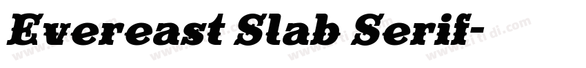 Evereast Slab Serif字体转换